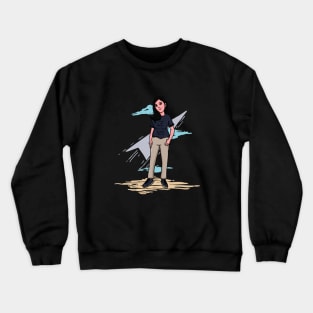 Cute Girl Crewneck Sweatshirt